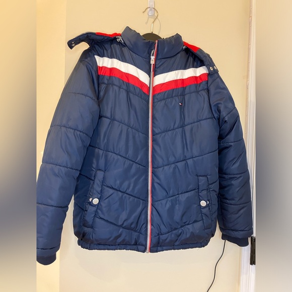 Tommy Hilfiger Boys Blue Jacket size LG (14-16) - Picture 1 of 10